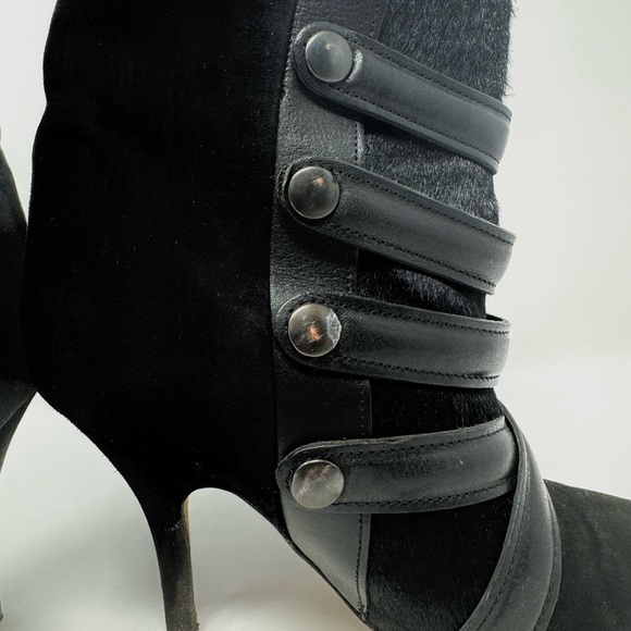 Isabel Marant Taylor Buckle Boots – Black Suede & Leather, Size 7 | 37 - Picture 5 of 13